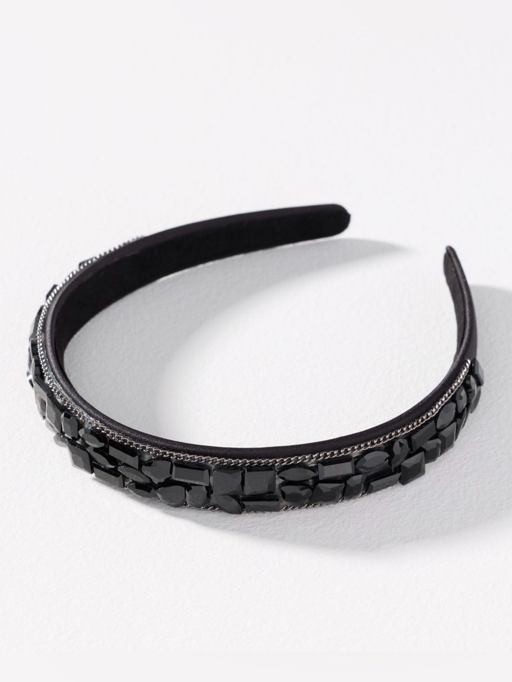 Anthropologie Gem Headband in Black. Brand new!